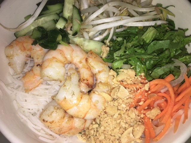 Order 154. Charbroiled Shrimp Bun food online from 5i Pho Indochine Cuisine store, Culver City on bringmethat.com