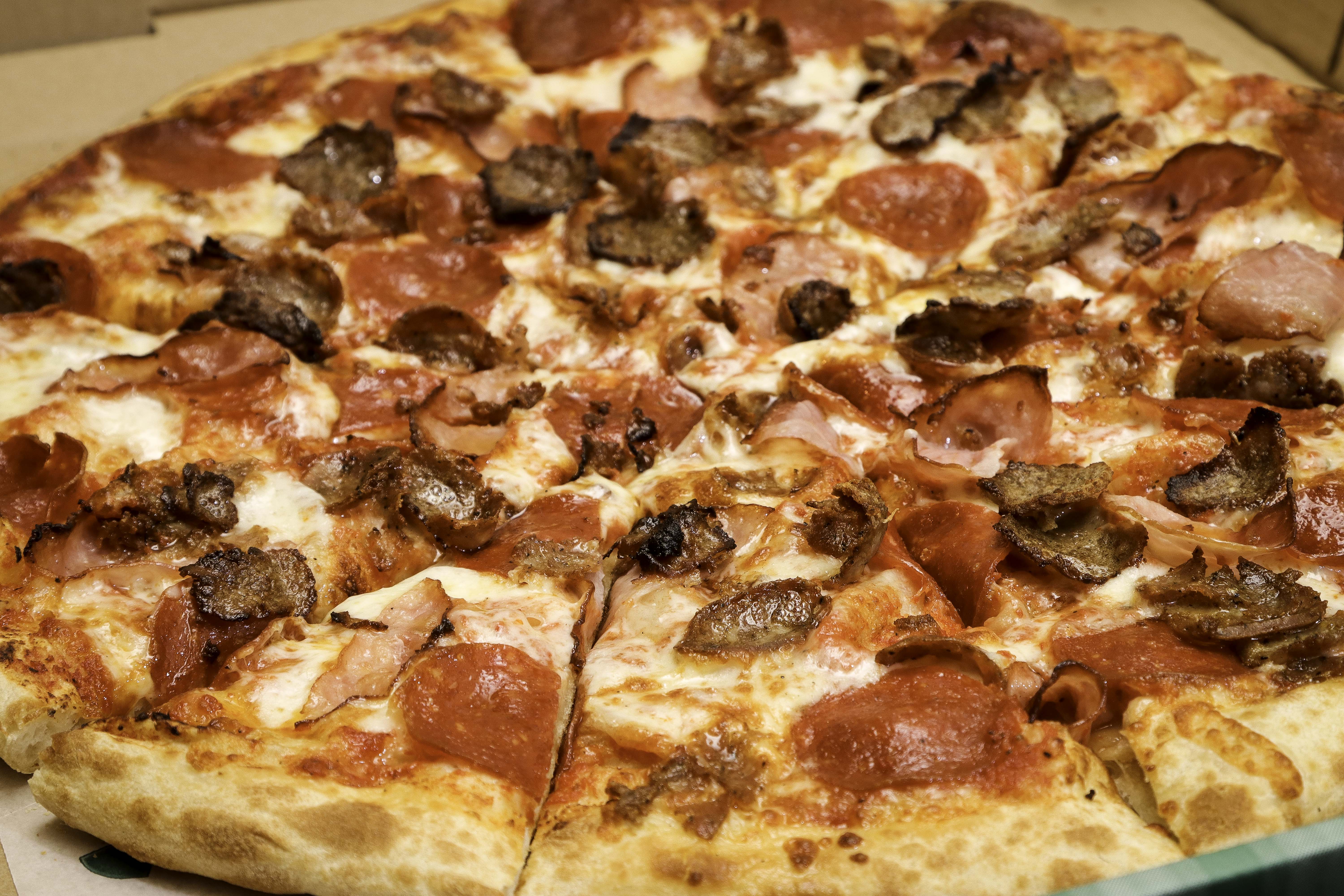 Order 16" Jumbo 3 Topping Pizza food online from Ameci Pizza & Pasta store, Santa Clarita on bringmethat.com