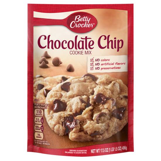 Order Betty Crocker Chocolate Chip Cookie Mix 17.5oz food online from Everyday Needs by Gopuff store, Escondido on bringmethat.com