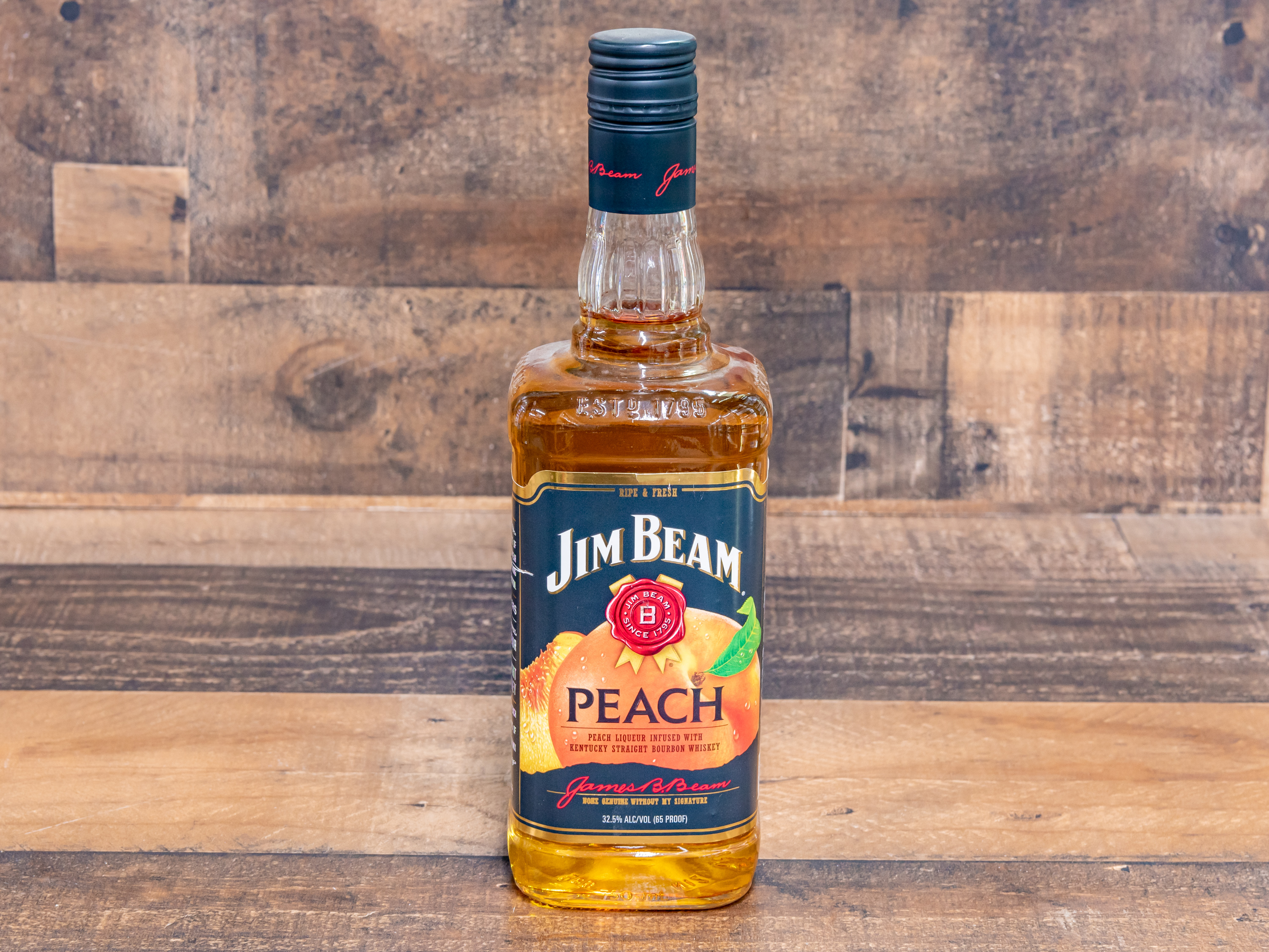 Order Jim Beam Peach Bourbon Whiskey food online from Belvedere Liquor store, Santee on bringmethat.com