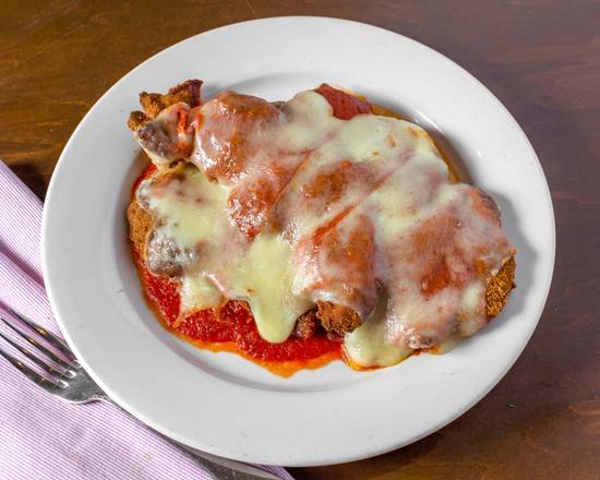 Order Veal Cutlet Parmigiana food online from Café Amici store, Selden on bringmethat.com