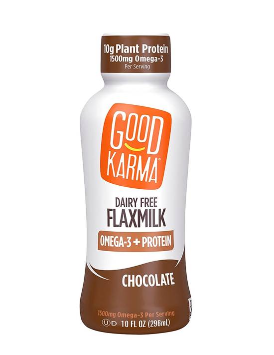 Order Good Karma Omega 3's Plus Protein Chocolate Flax Milk food online from Deerings Market store, Traverse City on bringmethat.com