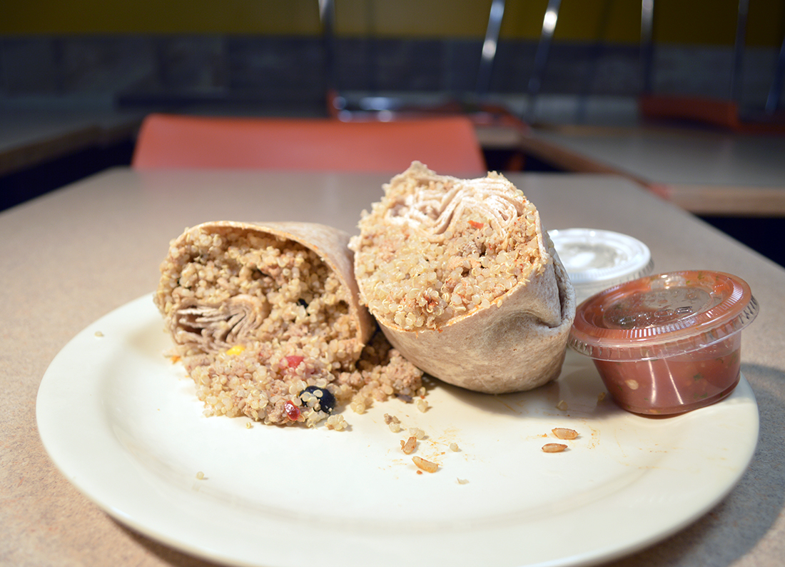 Order Turkey Quinoa Burrito food online from Better Health Cafe store, Grosse Pointe Woods on bringmethat.com