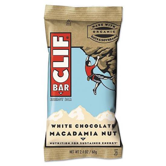Order Clif Bar White Chocolate Macadamia (2.4 oz) food online from Gilligan Retail store, Chandler on bringmethat.com