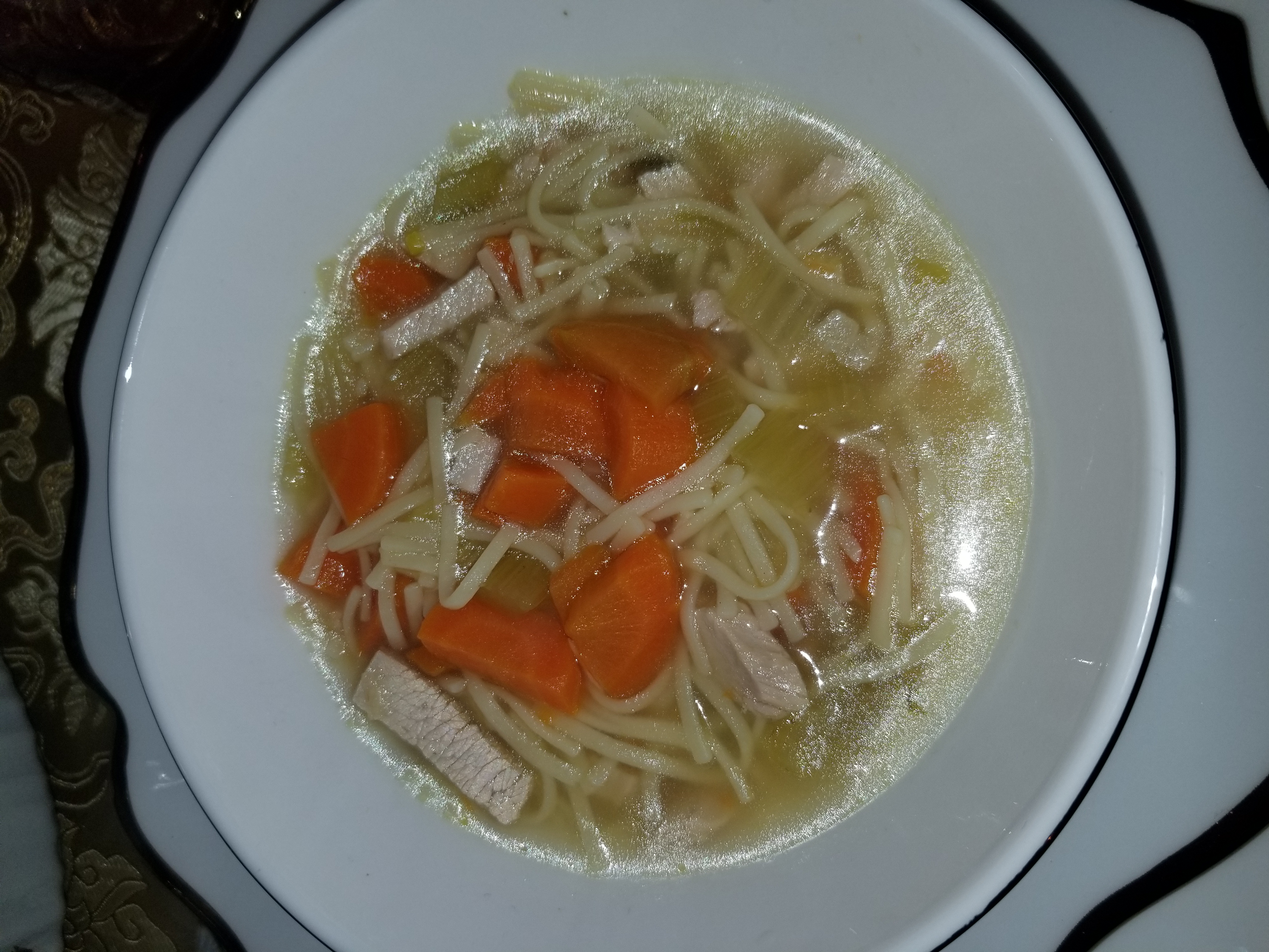 Order Big Cup of Chicken Noodle Soup food online from My Family Pizza store, Staten Island on bringmethat.com