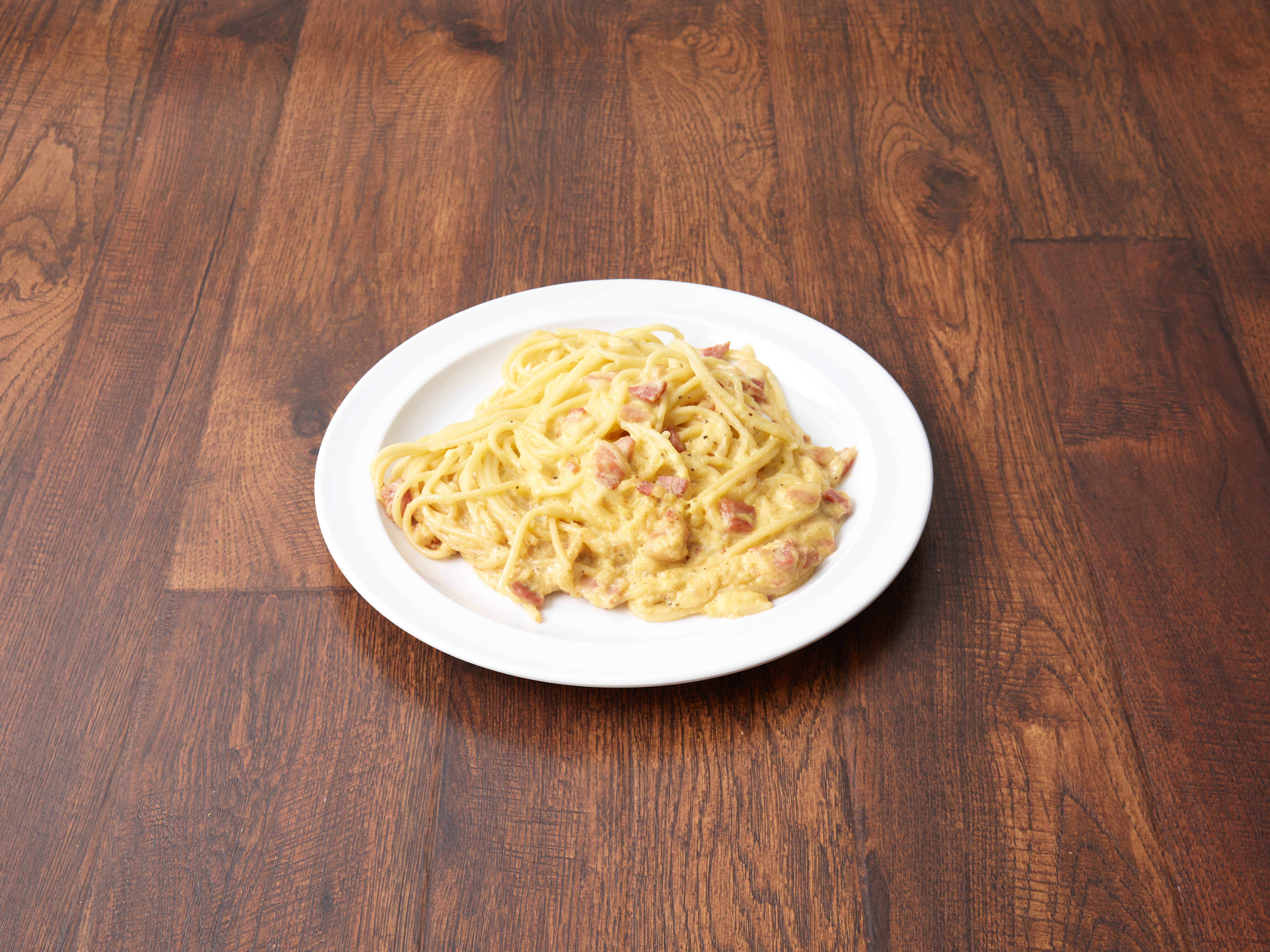 Order Spaghetti alla Carbonara food online from Limoncello Pizzeria Napolitana store, Prescott on bringmethat.com