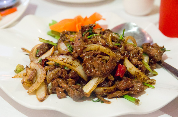 Order 30. Fried Lamb with Cumin food online from China First store, Seattle on bringmethat.com
