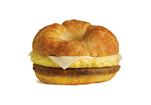 Order Croissant Sausage Egg & Cheese food online from Wawa 932 store, Runnemeade on bringmethat.com