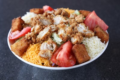 Order Fried Chicken Salad food online from Tumbleweed Tex Mex Grill & Margarita Bar store, Jeffersonville on bringmethat.com