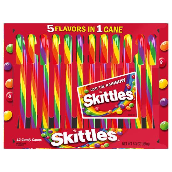Order Skittles Canes, 5 Flavors in 1 Cane food online from Cvs store, CANTON on bringmethat.com