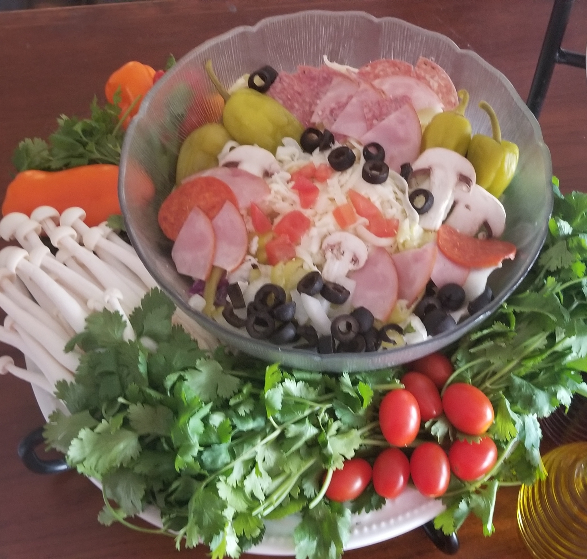 Order Antipasto Salad food online from Haus Of Pizza store, Palm Desert on bringmethat.com