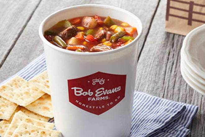 Order Family Size Hearty Beef Vegetable Soup food online from Bob Evans store, Shamokin Dam on bringmethat.com
