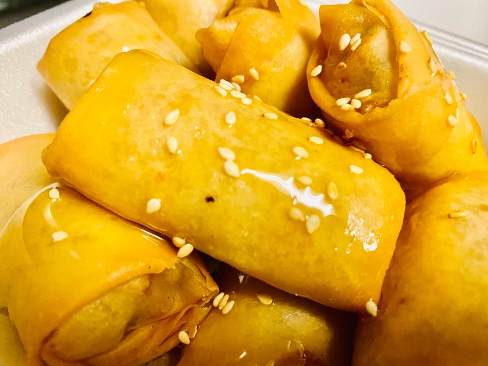 Order Banana Rolls with Honey food online from Brown Rice Thai Cuisine store, West Boylston on bringmethat.com