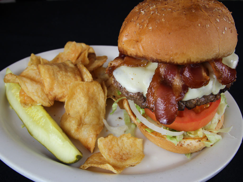 Order The Bacon Burger food online from The Thurman Cafe store, Columbus on bringmethat.com