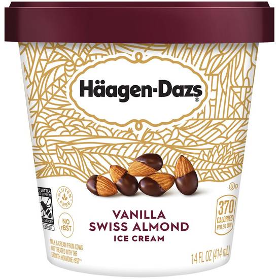 Order Haagen-Dazs Vanilla Swiss Almond Ice Cream, 14 OZ food online from Cvs store, SARATOGA on bringmethat.com