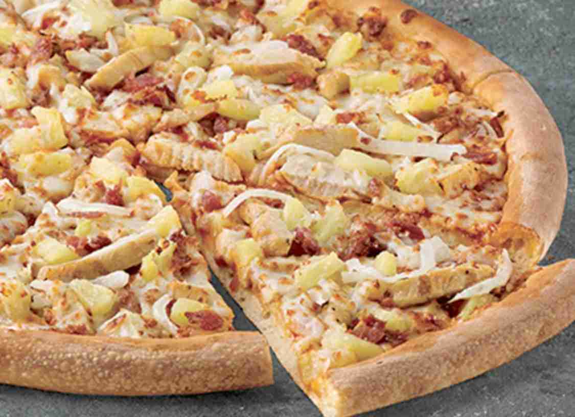 Order Hawaiian BBQ Chicken Pizza food online from Papa Johns Pizza store, Peoria on bringmethat.com