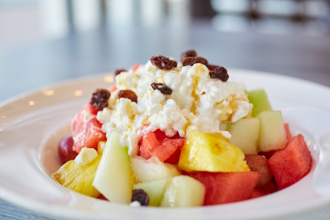 Order Fresh Cut Fruits And Cottage Cheese food online from Vineyard Cafe store, Oxnard on bringmethat.com
