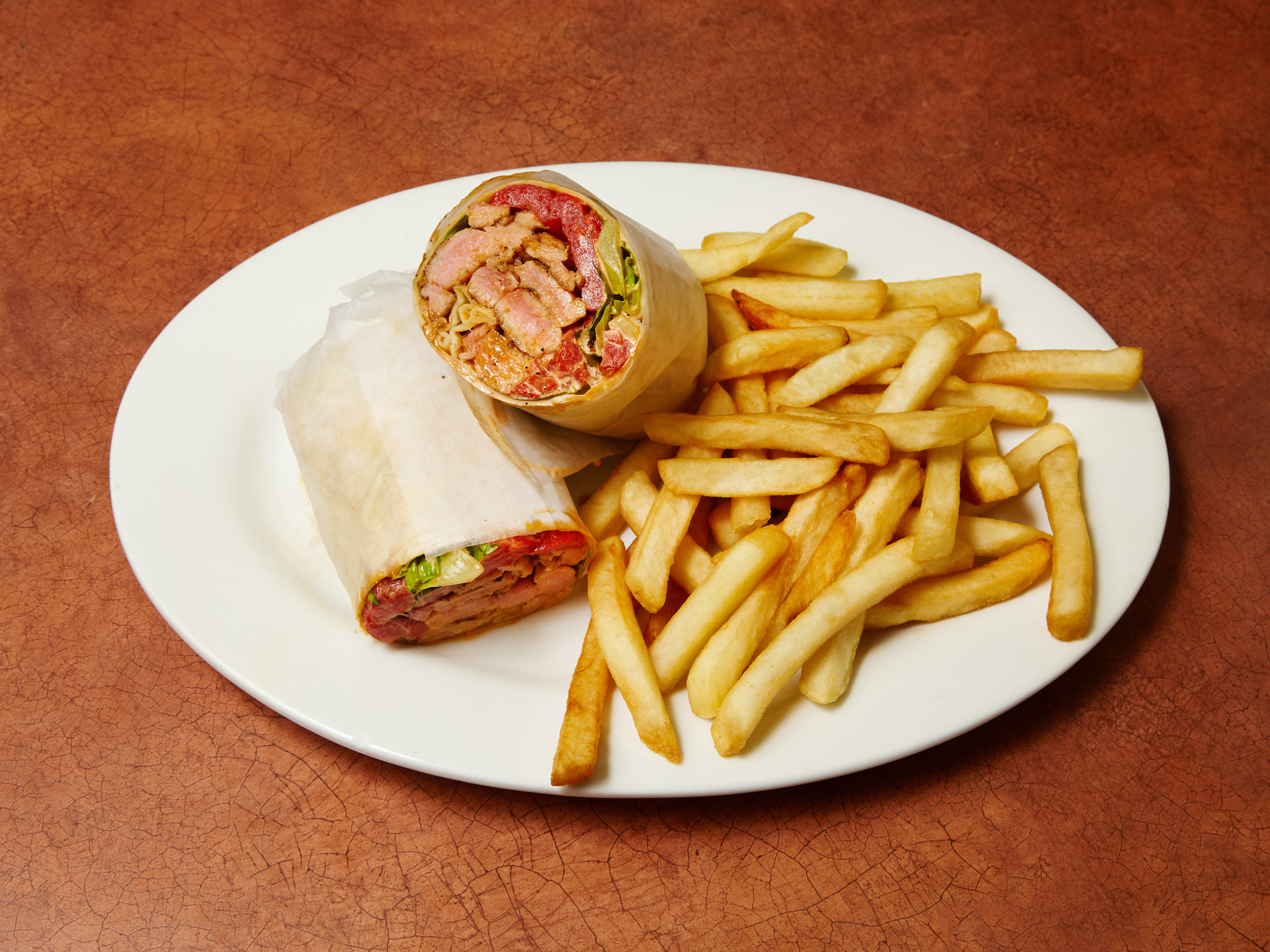 Order Grilled Salmon Wrap food online from Mirage diner store, Brooklyn on bringmethat.com