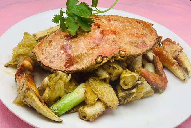 Order Ginger & Scallions Crab food online from Peony Seafood Restaurant store, Oakland on bringmethat.com