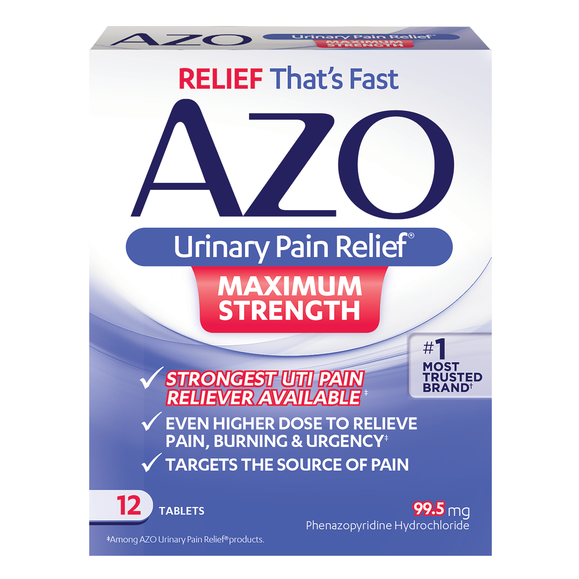 Order Azo Urinary Pain Relief Tablets -  Maximum Strength, 99.5mg, 12 Count food online from Rite Aid store, ELMIRA on bringmethat.com