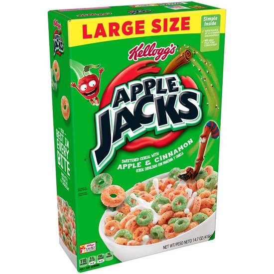 Order Kellogg'S Apple Jacks Whole Grain Cereal food online from Exxon Food Mart store, Port Huron on bringmethat.com