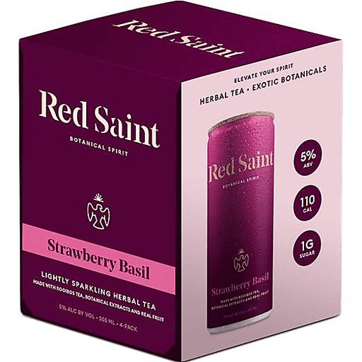 Order Red Saint Strawberry Basil 4 Pack 12 Ounce (4PKC 12 OZ) 144665 food online from Bevmo! store, Fairfield on bringmethat.com