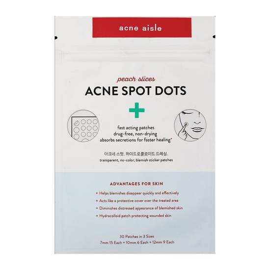 Order Peach Slices Acne Spot Dots, 30CT food online from CVS store, INGLEWOOD on bringmethat.com