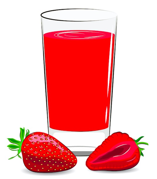 Order 12 oz. Strawberry Juice food online from Gyro King store, Newark on bringmethat.com