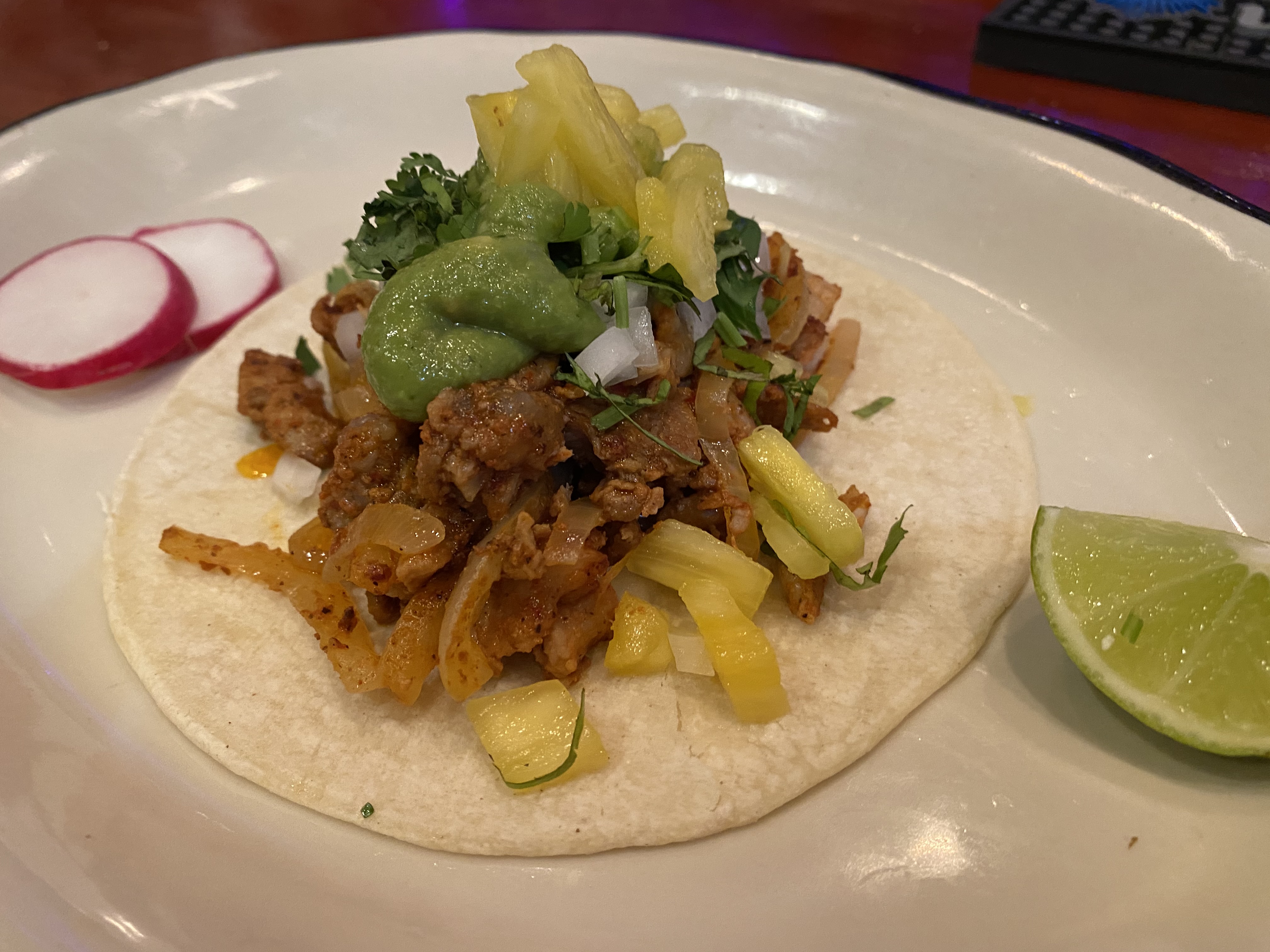 Order Al Pastor Taco food online from Puebla Seafood store, Jackson Heights on bringmethat.com