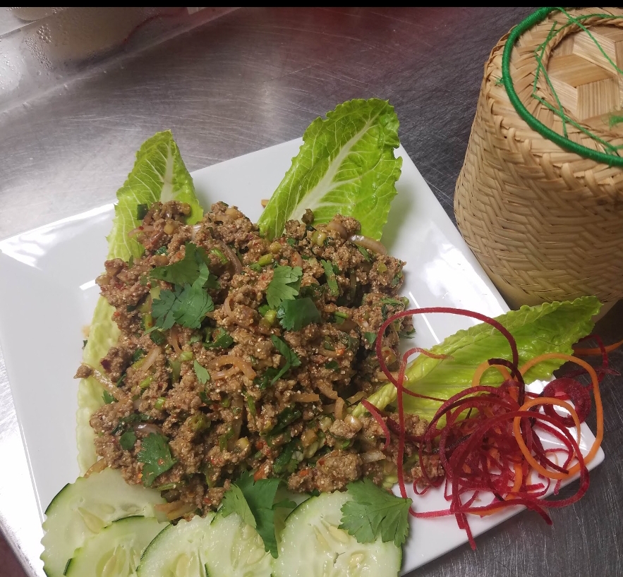 Order Larb beef salad  food online from Kin Thai store, High Point on bringmethat.com