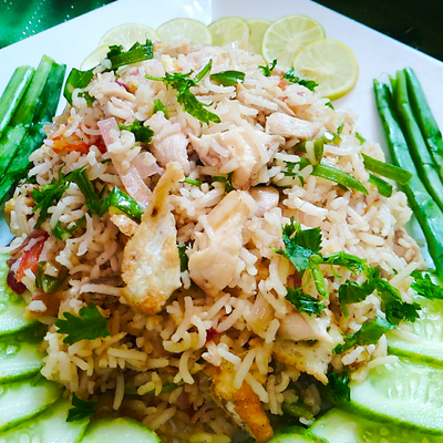 Order R1. Thai Fried Rice food online from Thai 2 Go store, Columbus on bringmethat.com