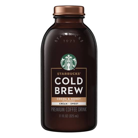 Order Starbucks Cold Brew Coffee Drink Cocoa & Honey Cream Sweet Cold Brew (11 oz) food online from Rite Aid store, READING on bringmethat.com