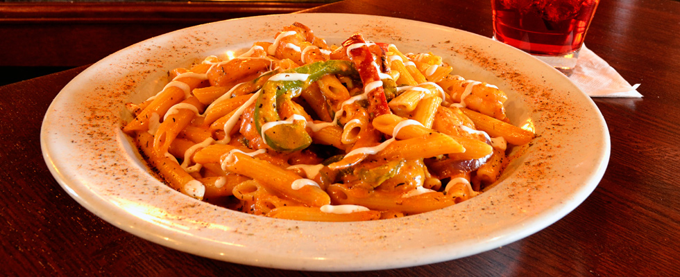 Order New Orleans Shrimp Penne food online from Anyway Pub store, Oakbrook Terrace on bringmethat.com