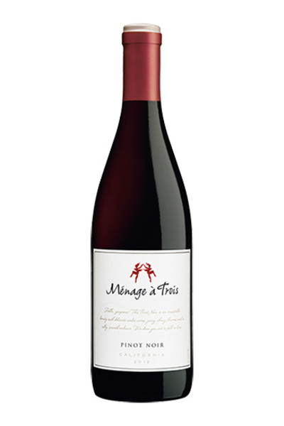 Order Menage A Trois Pinot Noir ( 750 ML ) food online from Friends Snacks store, San Francisco on bringmethat.com
