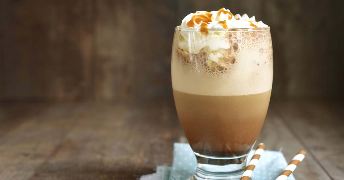 Order DULCE DEL LECHE FRAPPE food online from Fortissimo Coffee House store, Worcester on bringmethat.com