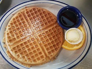 Order Buttermilk Waffle food online from Red Apple Café store, Aptos on bringmethat.com