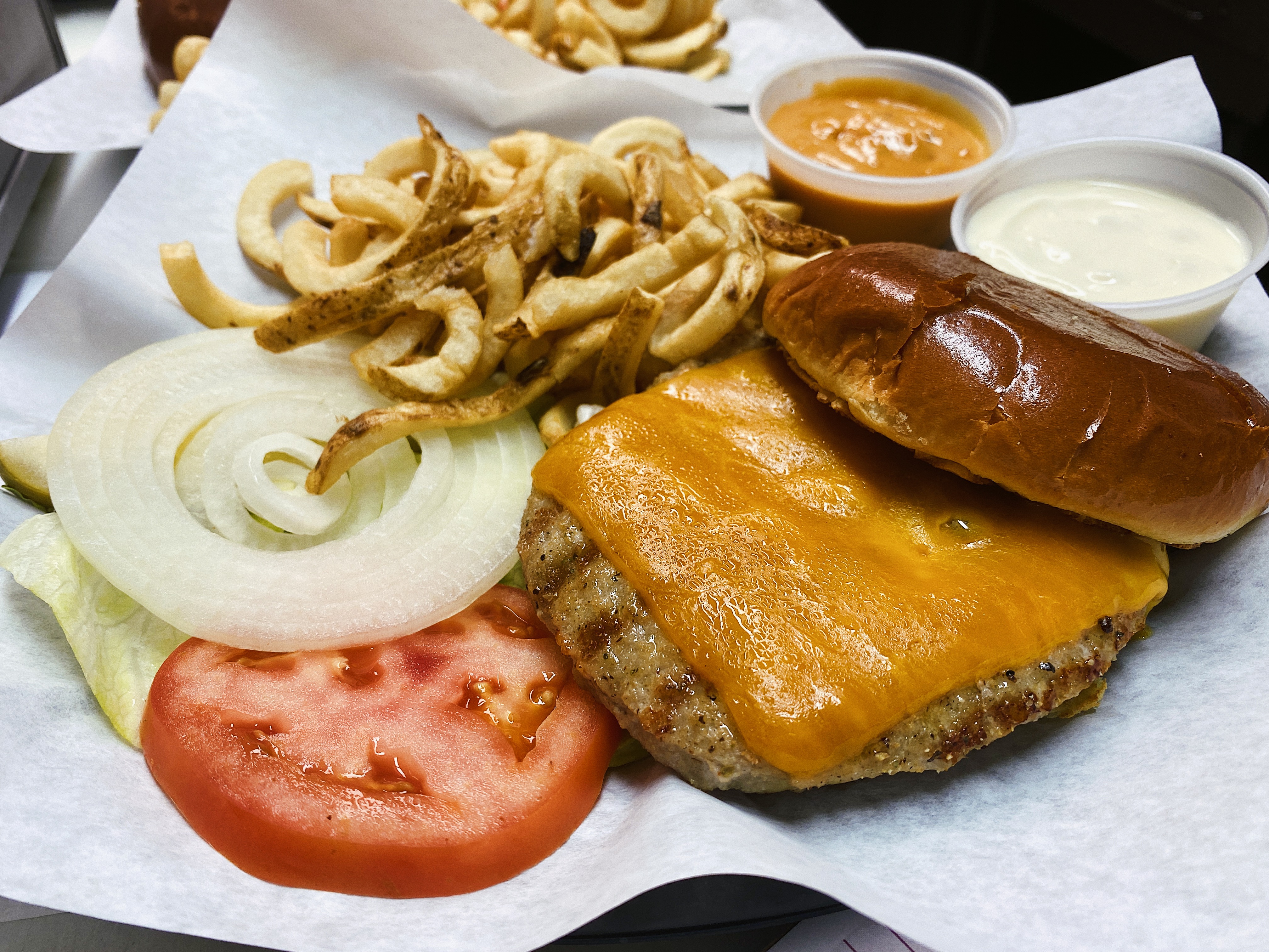 Order Turkey Burger food online from South Loop Club store, Chicago on bringmethat.com