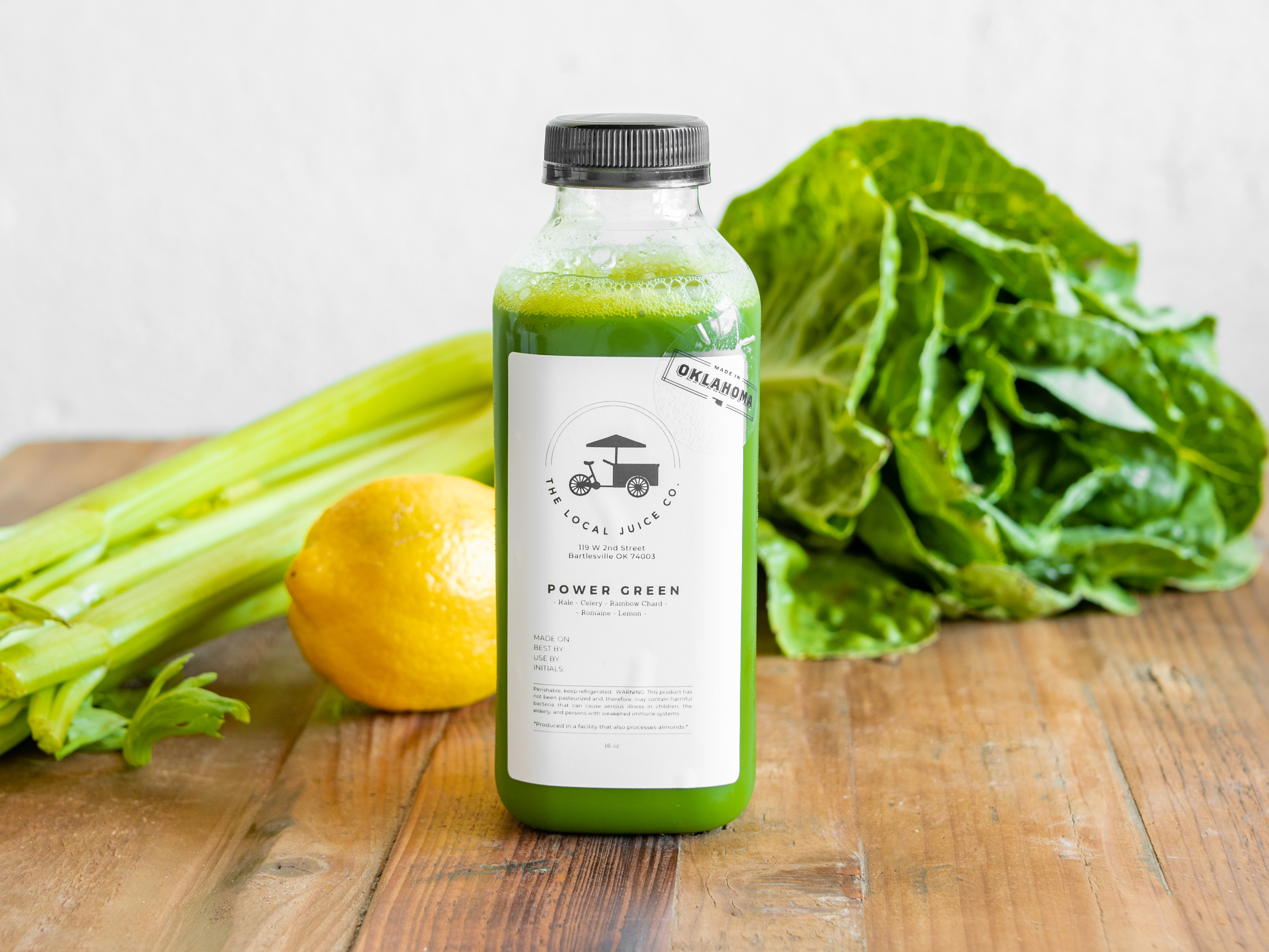 Order Power Green Juice food online from Local Juice Company store, Bartlesville on bringmethat.com