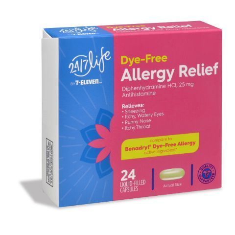 Order 24/7 Life Diphedryl Allergy Dye Free 24 Ct food online from 7-Eleven store, Delhi charter Township on bringmethat.com
