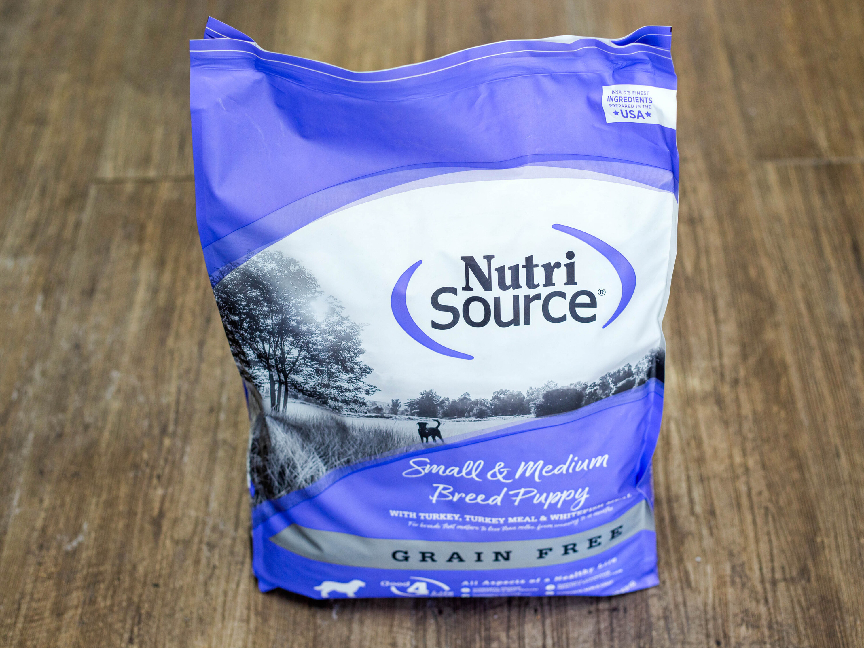 Order Nutrisource Small Medium Puppy Grain Free 15 lb. food online from Park Pet Shop store, Chicago on bringmethat.com