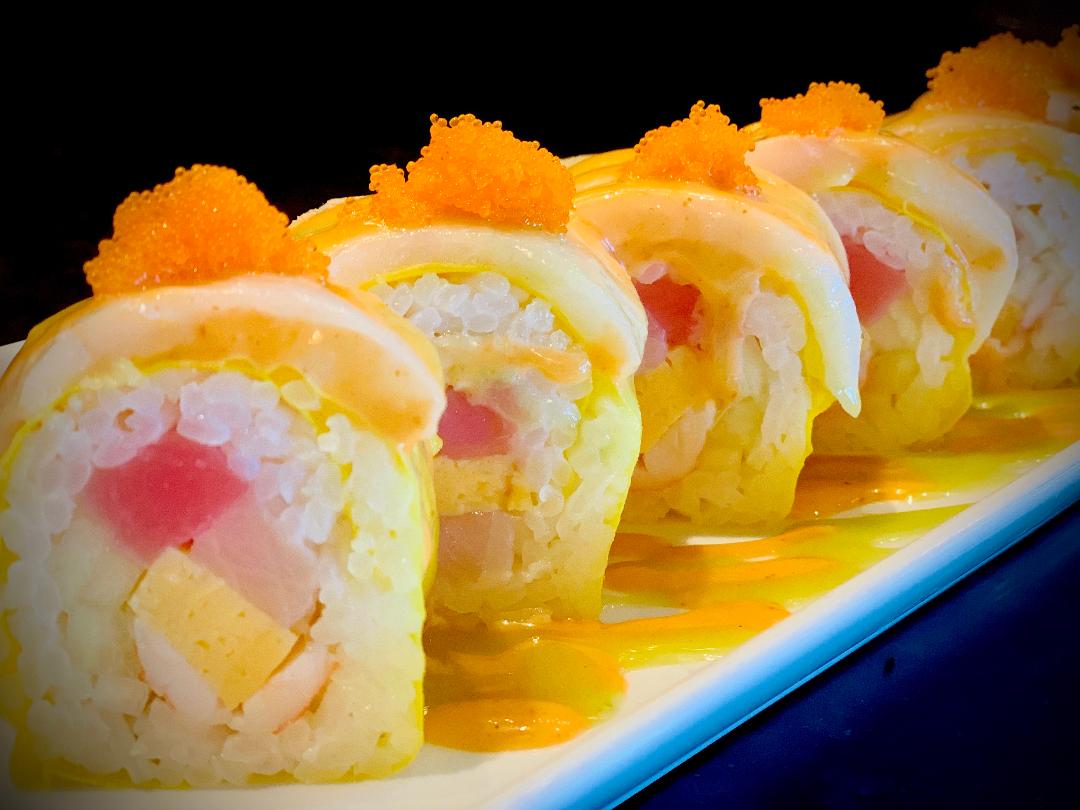 Order White Matter Roll food online from Misawa Sushi Bar store, Louisville on bringmethat.com