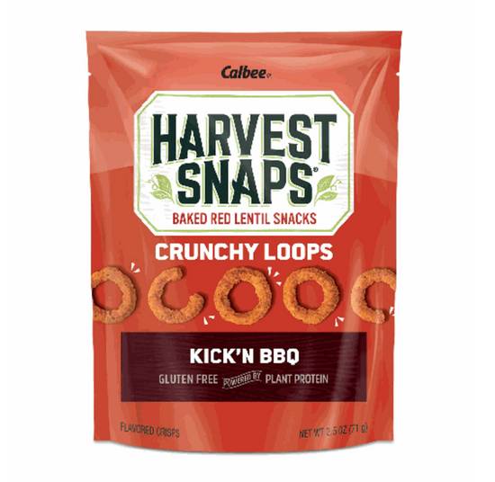 Order Harvest Snaps Crunchy Loops - Kick'n BBQ food online from IV Deli Mart store, Goleta on bringmethat.com