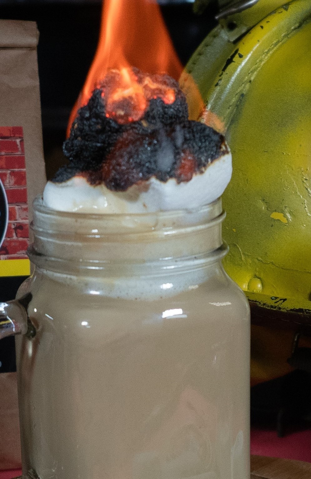 Order Toasted Marshmallow Iced Latte food online from Second Alarm Brewhouse store, Pasadena on bringmethat.com