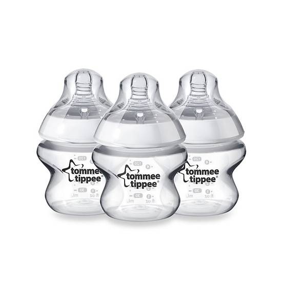 Order Tommee Tippee Closer to Nature 3-Pack 5 oz. Clear Baby Bottle food online from Bed Bath & Beyond store, Lancaster on bringmethat.com