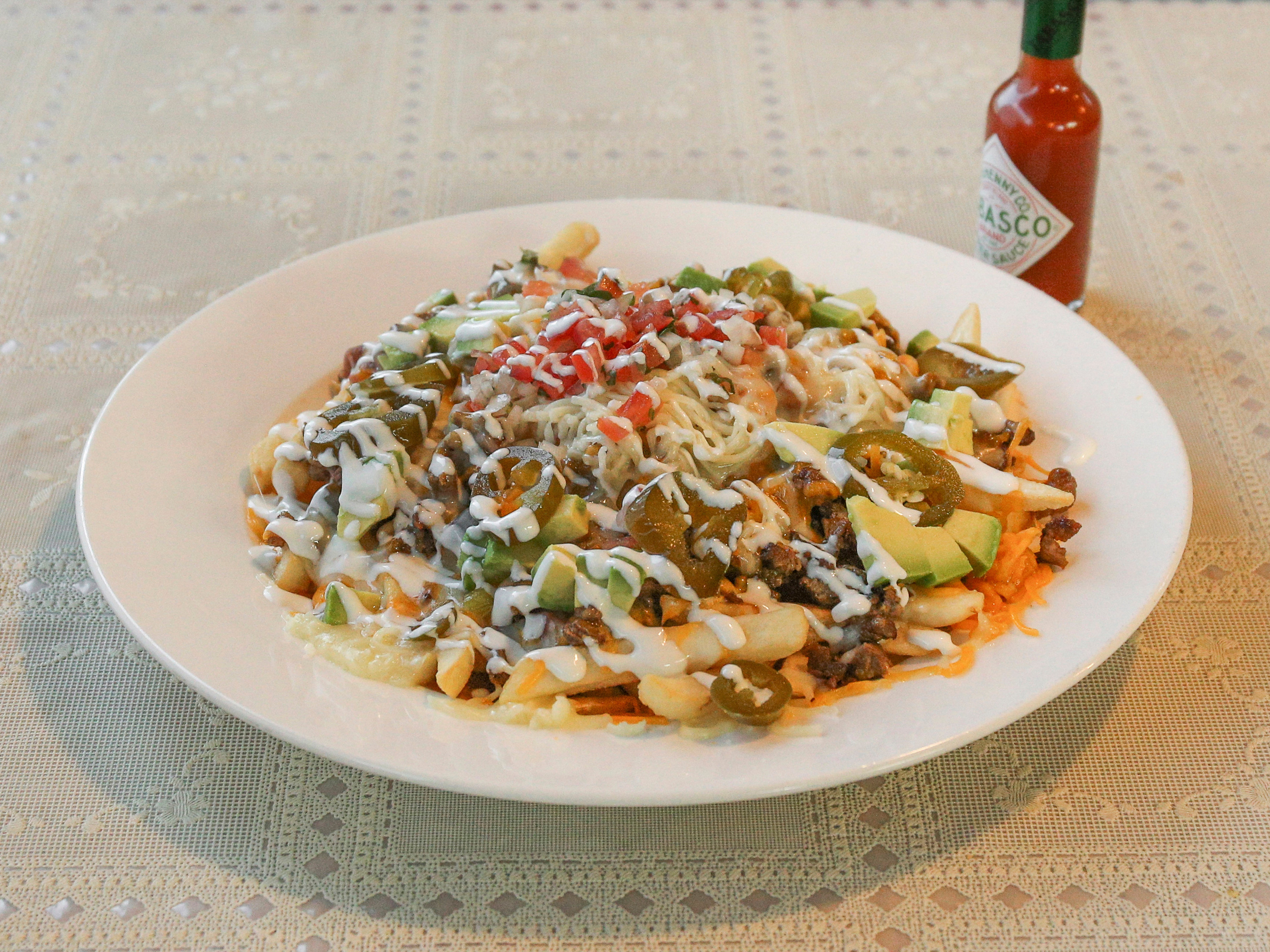 Order Asada Fries Lunch food online from Tacos California Grill store, Seaside on bringmethat.com