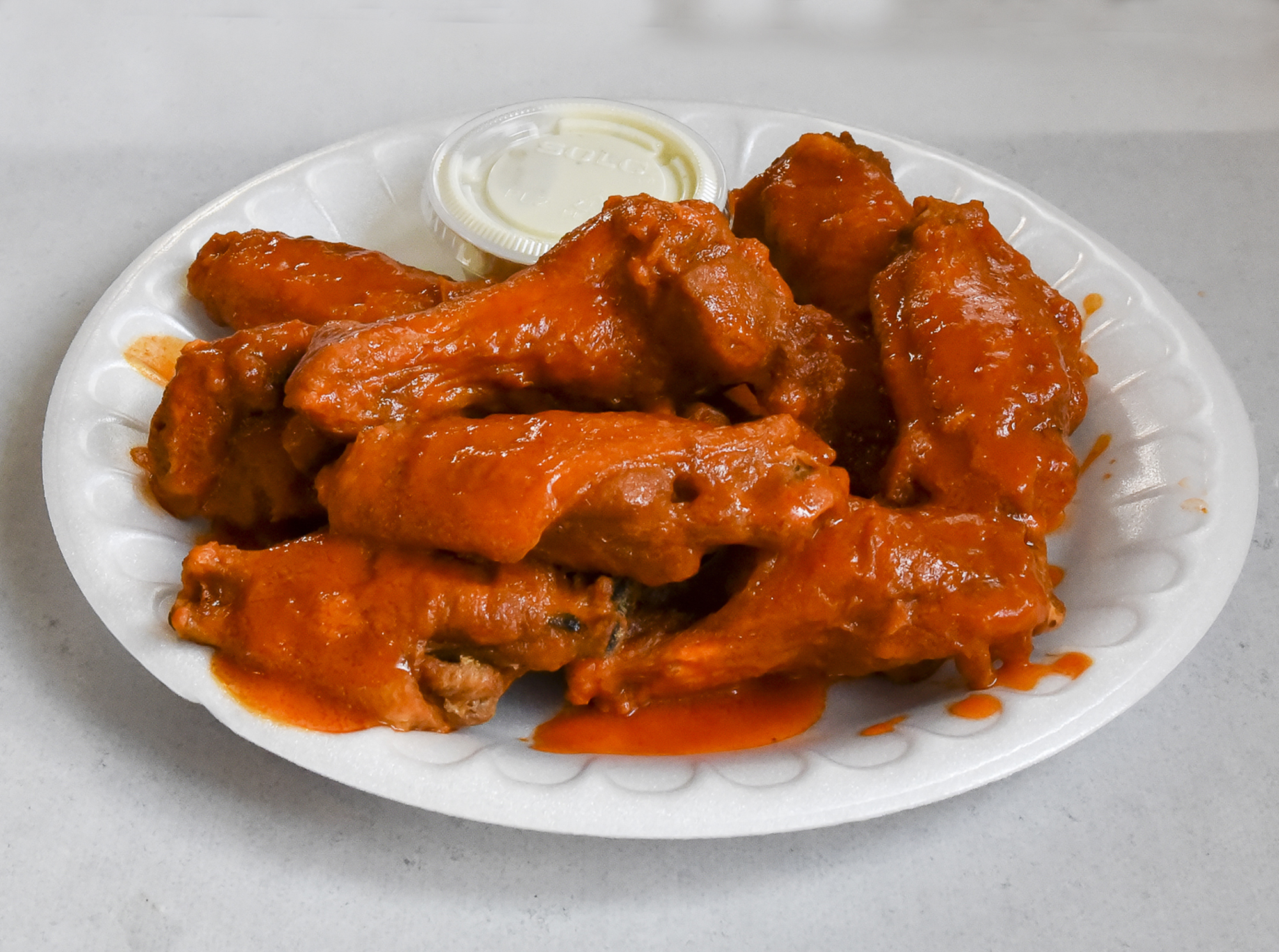 Order 10 Pieces Jumbo Wings food online from Perinton Hots store, Fairport on bringmethat.com