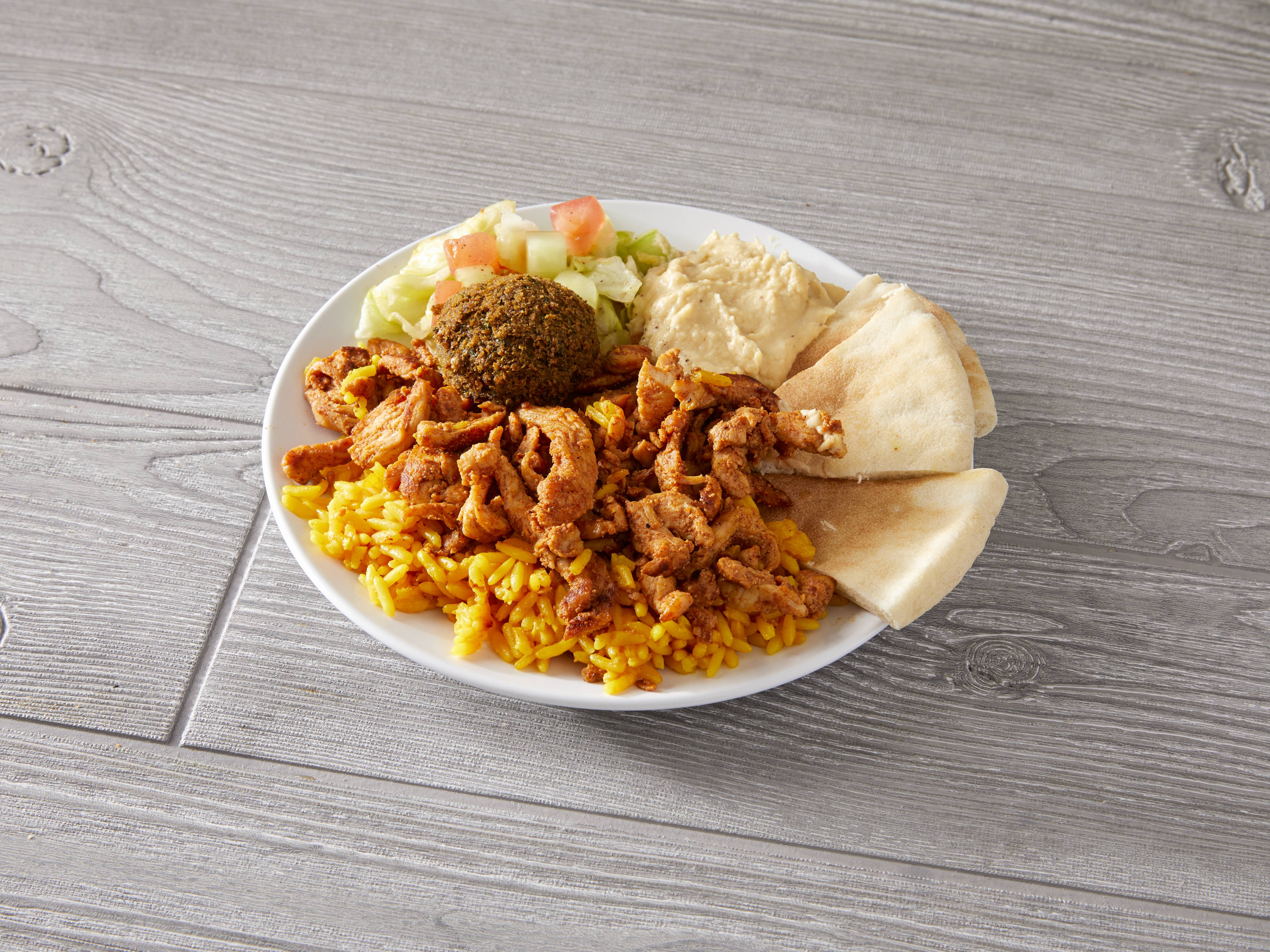 Order Chicken Shawarma Plate food online from Pi-hi cafe store, Chicago on bringmethat.com