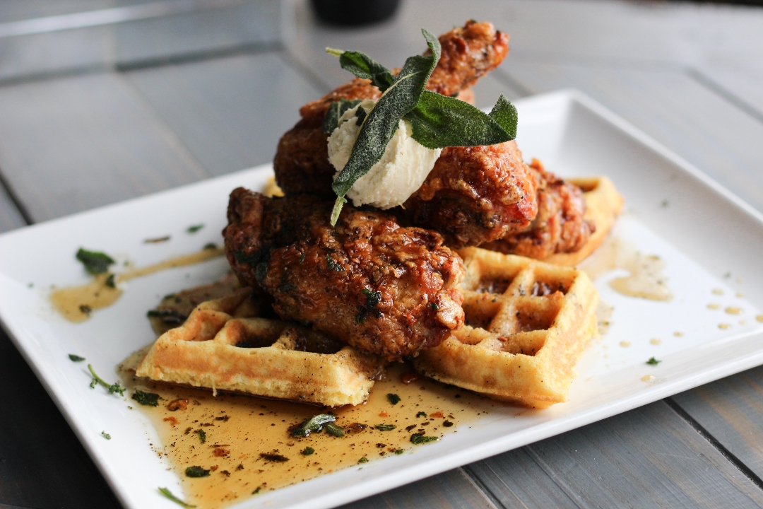 Order Waffles and Chicken food online from The Walrus Oyster & Ale House store, Columbia on bringmethat.com