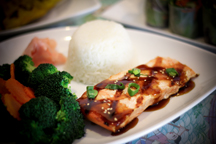 Order Salmon Teriyaki food online from Angel Thai Cuisine store, Glendale on bringmethat.com