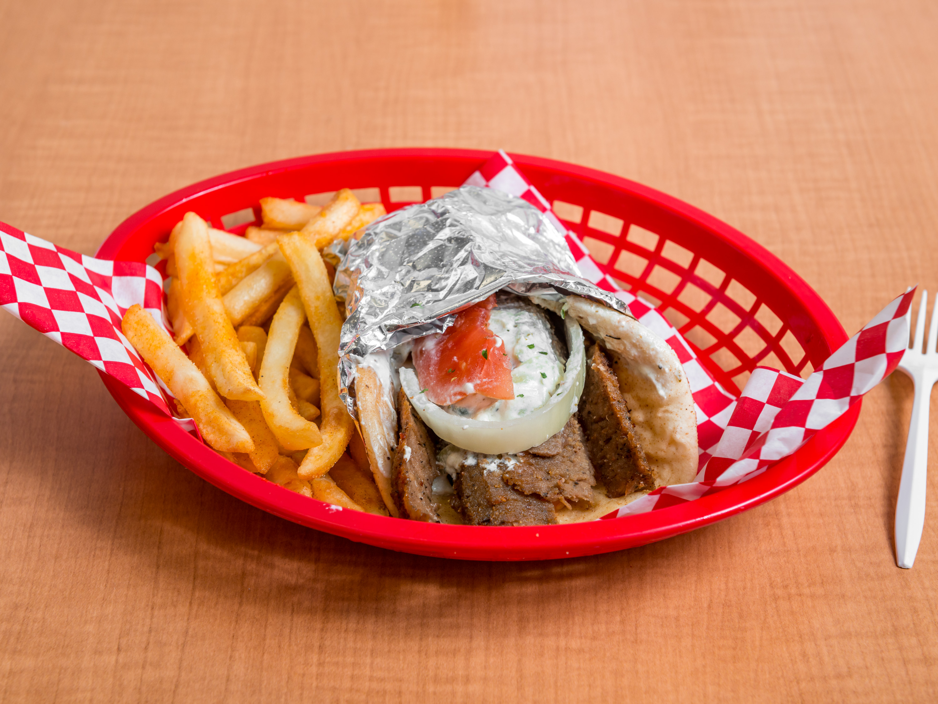 Order Gyro food online from Nick's Gyros Seafood IV store, Columbia on bringmethat.com